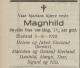 Dødsannonse Magnhild Jakobsdatter    Avisen Agder 7 August 1922.jpg