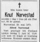 Dødsanonnse Knut Narvestad Avisen Agder 30 Mai 1973.jpg