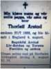 Dødsannonse Thorleif Aarstad