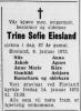 Dødsannonse Trine Sofie Eiesland    Avisen Agder 12 Januar 1972.jpg