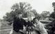 Lewie Bjorgo, Mark Stevens, Vivien (Bjorgo) Otto at Phelps, MN Homestead 1949.jpg